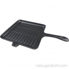 Ozark Trail 11 x 11 Square Cast Iron Griddle with Handle, Pre-Seasoned 556307824